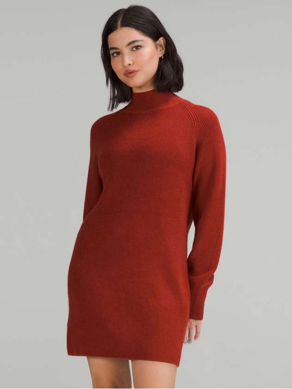 Lululemon Merino Wool-Blend Knit Dress Cayenne
